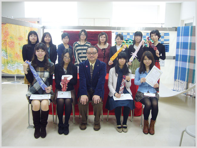 ２０１１年１１月２日～４日ネクタイ組合主催　文化学園学生ネクタイコンテスト開催